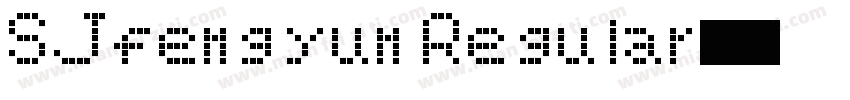 SJfengyun Regular字体转换